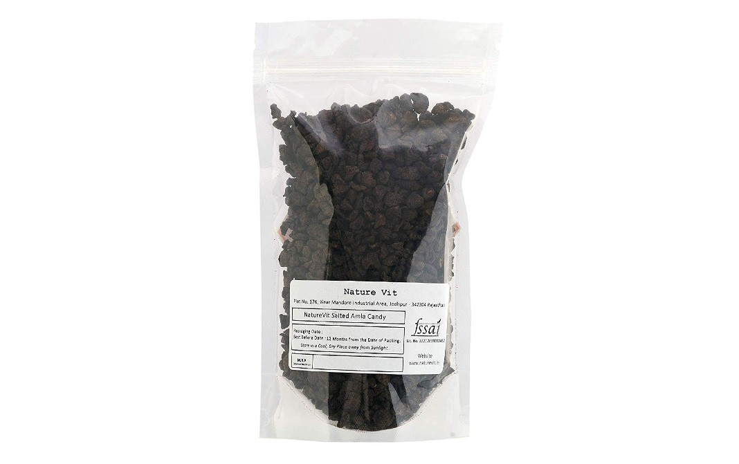 Nature Vit Dried Salted Amla Candy   Pack  400 grams